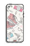 جراب حماية من القماش لهاتف Apple iPhone 5/5s/SE بتصميم حذاء وفن كاميرا - 2