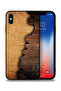 جراب حماية لجهاز Apple iPhone XS Max بنمط خشبي عتيق