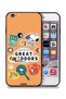 غطاء حماية لجهاز Apple iPhone 6 Plus/6s Plus بملصقات الفول السوداني