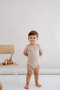 Short Sleeve Baby Body - Pureline Series - Brown - 5
