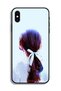 Apple iPhone XS Protective Case Tie Hair With Hairband Girl Art - 2