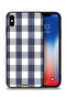 غطاء حماية من القماش بنمط هندسي لهاتف Apple iPhone XS Max