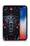 غطاء حماية لجهاز Apple iPhone XS Max بتصميم الذئب المتمايل