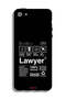 جراب حماية لجهاز Apple iPhone 5/5s/SE - ملصق محامٍ - 2
