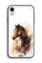جراب حماية لجهاز Apple iPhone XR بتصميم حصان تجريدي - 2