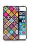غطاء حماية لجهاز Apple iPhone 5/5s/SE بنقشة مربعات ماندالا