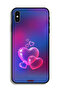 غطاء حماية Apple iPhone XS Max برسومات قلوب مائية - 2