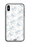 جراب واقٍ لهاتف Apple iPhone X مع أيقونة دب تيدي لطيف وزهور