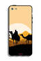 غطاء حماية لجهاز Apple iPhone 5/5s/SE برسومات جمال في الصحراء - 2