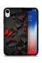 غطاء حماية لجهاز Apple iPhone XR بنقشة قلوب وفراشات
