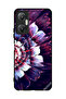 غطاء حماية لهاتف Infinix Hot 20 مع زهرة كبيرة منعكسة على الجانب الأيسر
