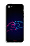 جراب حماية لجهاز Apple iPhone 5/5s/SE بتصميم يد تلامس القلب - 2