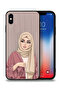 غطاء حماية لجهاز آيفون XS ماكس من آبل، رسم فتاة محجبة