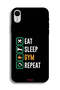 جراب حماية لجهاز Apple iPhone XR - Eat Sleep Gym Repeat - 2