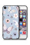غطاء حماية لجهاز Apple iPhone 8 بنقشة الفراشات والزهور