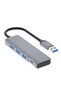 Say Goodbye to Clutter with the 4'1 Type-C USB Hub Adapter - Multi-Port Type-C&Usb Extender