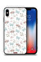 غطاء حماية لجهاز Apple iPhone XS Max بطبعة أرنب وفراشات