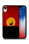 غطاء حماية لجهاز Apple iPhone XR بتصميم غزال وقمر