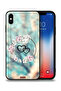 Apple iPhone XS Max Protective Case Hearts In Ring Art