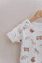 Short Sleeve Baby Body - Pureline Series - Cute Animals - 6