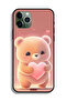 جراب حماية لجهاز Apple iPhone 11 Pro Max باندا صغير لطيف يحمل قلبًا - 2