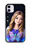 جراب حماية لجهاز Apple iPhone 12 بتصميم فتاة فراشة لطيفة - 2
