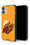 غطاء حماية لجهاز Apple iPhone 12 مع فن الكاسيت والشريط اللاصق