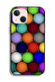 جراب حماية لجهاز Apple iPhone 13 mini بتصميم كرات فنية تجريدية - 2