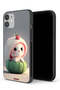 جراب حماية لجهاز Apple iPhone 12 على شكل أرنب صغير لطيف