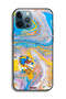 غطاء حماية لجهاز Apple iPhone 12 Pro Max بتصميم أحجار كريمة ملونة تجريدية - 2