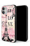 غطاء حماية لجهاز Apple iPhone 12 من Paris Love