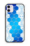 غطاء حماية لجهاز Apple iPhone 12 بتصميم شبكة أيقونات سداسية الشكل من Honeycomb - 2