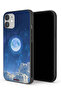 غطاء حماية لجهاز Apple iPhone 12 بتصميم غيوم القمر