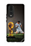 غطاء حماية لهاتف Honor 70 مع صورة ليو ميسي وكأس الفيفا