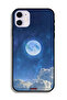 غطاء حماية لجهاز Apple iPhone 12 بتصميم غيوم القمر - 2