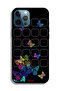 غطاء حماية لجهاز Apple iPhone 12 Pro Max بنقشة فراشات ملونة - 2