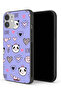 غطاء حماية لجهاز Apple iPhone 12 بتصميم Love And Panda Doodle