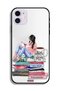 Apple iPhone 11 Protective Case Girl And Fashion Books Art - 2