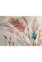 Bohemian Embroidered Cotton Satin Duvet Cover Set - Beige - 2