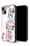غطاء حماية لجهاز Apple iPhone 13 mini بتصميم Donut Worry Girl
