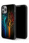 غطاء حماية لجهاز Apple iPhone 12 Pro Max بتصميم أوراق الشجر