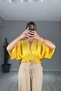 Back Detailed Linen Blouse - 5