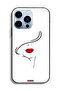 جراب حماية لجهاز Apple iPhone 13 Pro بتصميم وجه فتاة - 2