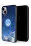 غطاء حماية لجهاز Apple iPhone 13 mini بتصميم غيوم القمر