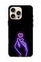 غطاء حماية لجهاز Apple iPhone 16 Pro Max بتصميم قلب صغير