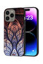 غطاء حماية لجهاز Apple iPhone 15 Pro Max بتصميم زهور كسورية تجريدية