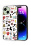 Apple iPhone 15 Plus Protective Case Cover No Bad Vibes Stickers
