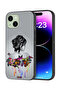 Apple iPhone 15 Plus Protective Case Cover Butterflies And Girl Abstract Art