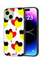 Apple iPhone 15 Plus Protective Case Cover Three Hearts Bunch