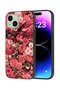 Apple iPhone 15 Plus Protective Case Cover Peach Roses